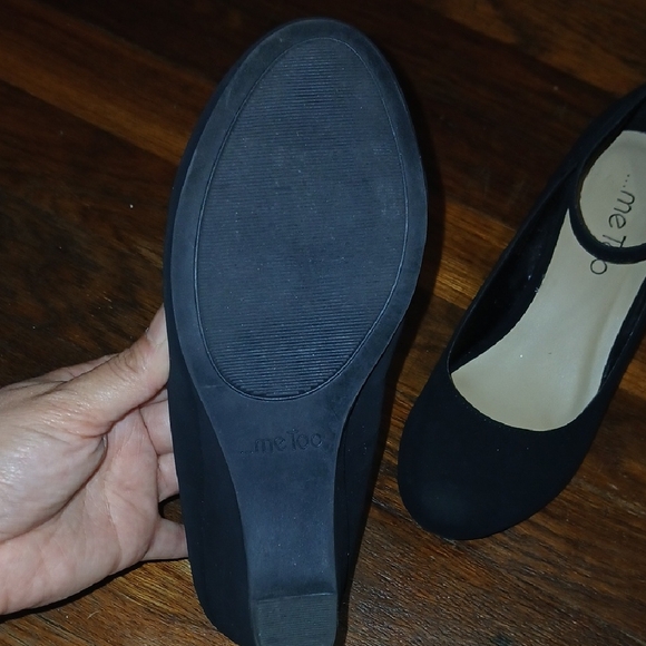 Me Too Black Wedge Shoes - Picture 4 of 7